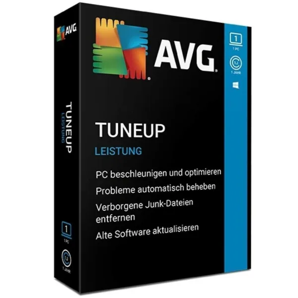 AVG TuneUp Utilities 2022 Vollversion für 1 PC Windows, 1 Jahr Key - Optimierungstool