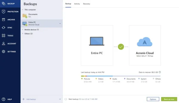 Acronis True Image 2025 - Dauerlizenz für 1 Gerät, Download, Key per E-Mail – Bild 2