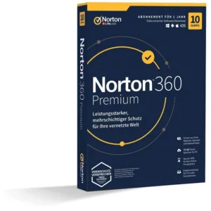 Norton 360 Premium: 10 Geräte/1 Jahr, VPN, Backup, SafeCam - Sicherheit & Datenschutz