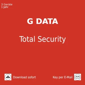 G DATA Total Security 2025 - Schutz für 3 Geräte, 1 Jahr, Download