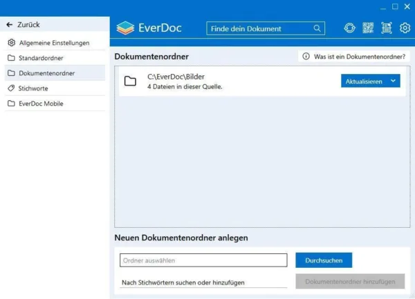 EverDoc 2024 - Dokumentenverwaltung Vollversion für PC Download - Effiziente Dateiorganisation – Bild 2