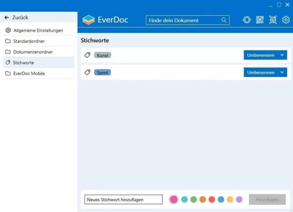 EverDoc 2024 - Dokumentenverwaltung Vollversion für PC Download - Effiziente Dateiorganisation – Bild 3