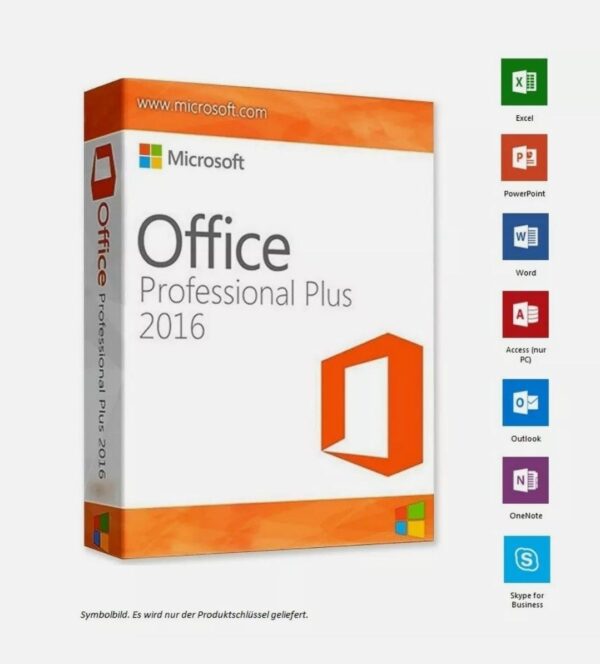Microsoft Office 2016 Professional Plus Vollversion - 100% updatefähig, kein Abo