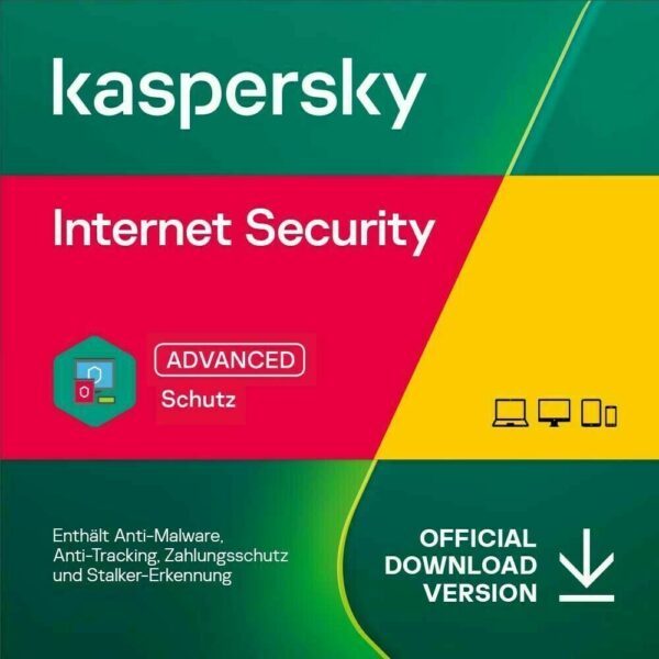 Kaspersky Internet Security 2024-2025 für 1-10 Geräte, 1-2 Jahre Lizenz