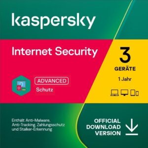 Kaspersky Internet Security 2024 für 3 Geräte - 1 Jahr Lizenz (ESD)
