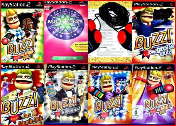 SONY PS2 & PSX Konsolen & Zubehör: Singstar, Guitar Hero, Buzz, EyeToy - Image 18