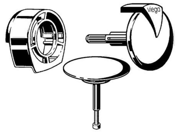 Viega Visign MT1 Farbset Multiplex Trio Ablaufgarnitur 306847 kaufen - Image 1