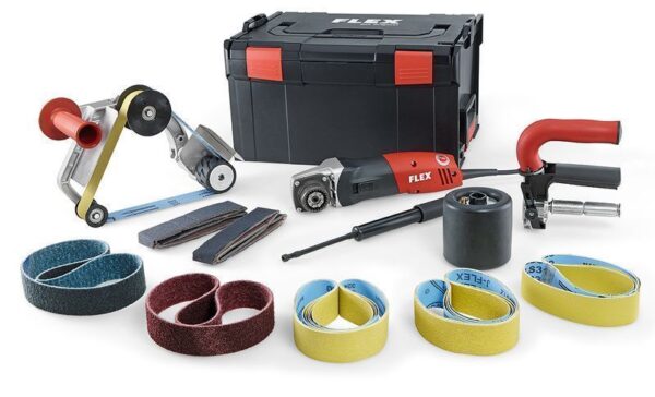 Flex Satiniermaschine und Rohrbandschleifer BSE 14-3 Inox Set 433454