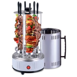 SMAK BBQ Vertikalgrill mit 12 Spießen – Indoor Tischgrill für BBQ-Fans
