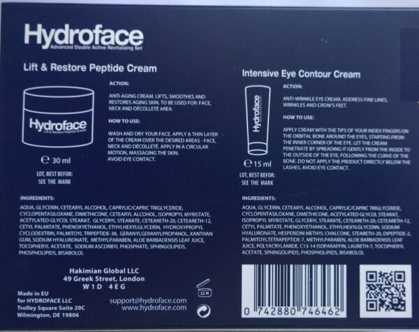 Hydroface Creme Set mit Augencreme - 2 x Pflege für strahlende Haut - Image 1