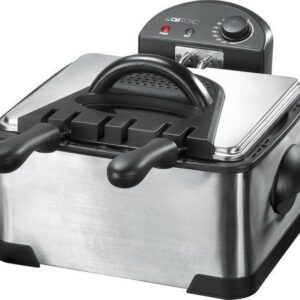 Clatronic FR 3195 Doppel-Fritteuse 2000 Watt für knusprige Frittiergerichte