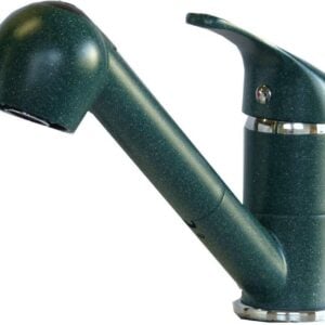Einhebel Küchenarmatur mit Brause - Granit Grün Wasserhahn für Spüle
