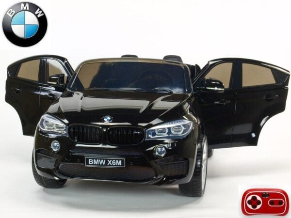 BMW X6M XXXL Kinder Elektroauto 2 Sitzer schwarz lackiert für Kids - Image 1