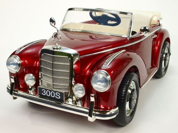 Mercedes S300 Kinder Elektroauto 2x45W - weinrot lackiert für Kinder