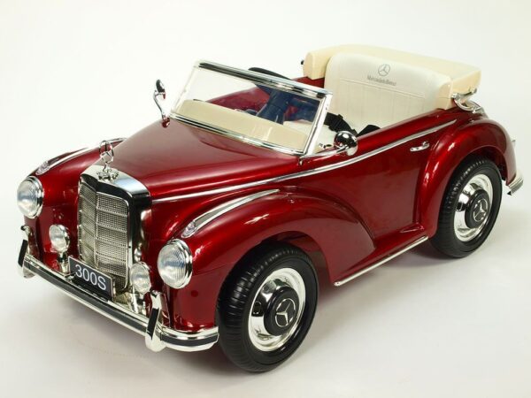 Mercedes S300 Kinder Elektroauto 2x45W - weinrot lackiert für Kinder - Image 1