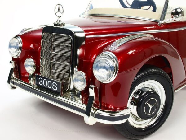Mercedes S300 Kinder Elektroauto 2x45W - weinrot lackiert für Kinder - Image 3