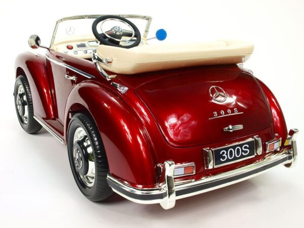 Mercedes S300 Kinder Elektroauto 2x45W - weinrot lackiert für Kinder - Image 4