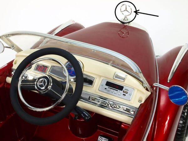 Mercedes S300 Kinder Elektroauto 2x45W - weinrot lackiert für Kinder - Image 7