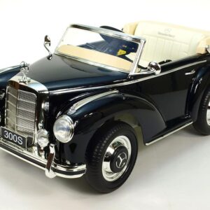 Mercedes S300 Kinder Elektroauto 2x45W - Schwarz lackiert für Kinder