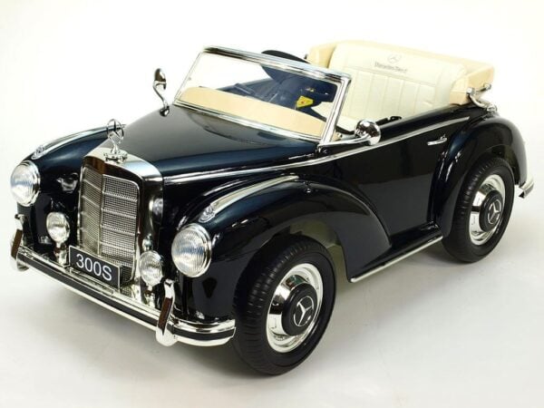 Mercedes S300 Kinder Elektroauto 2x45W - Schwarz lackiert für Kinder