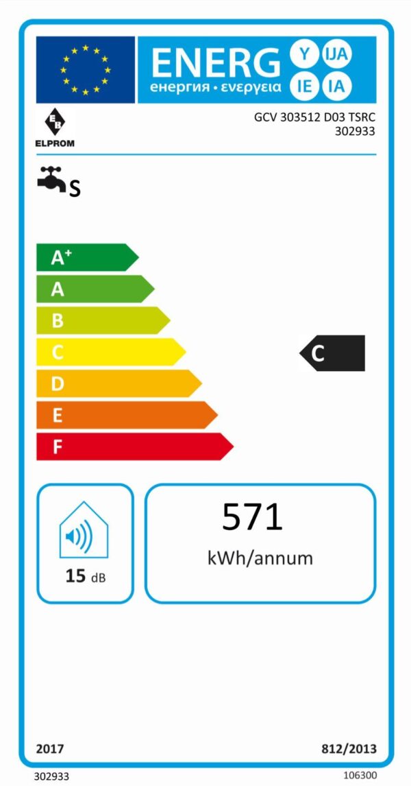 Druckfester Warmwasserspeicher 30L Boiler Warmwasserbereiter Elprom - Image 3