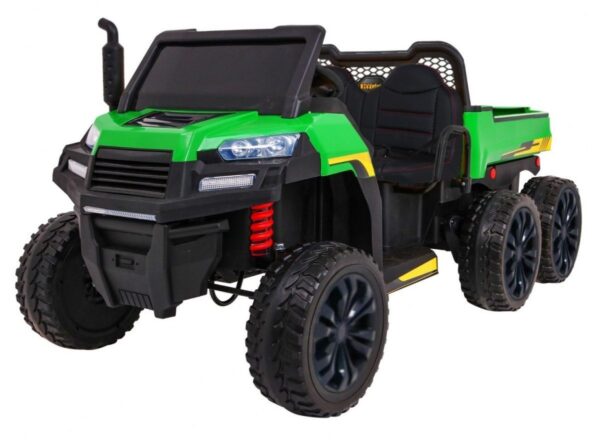 Dreiachs Kipper XXL 24V 800W – Grünes Kinder Elektroauto für Spaß und Abenteuer