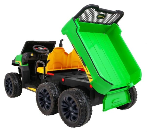 Dreiachs Kipper XXL 24V 800W – Grünes Kinder Elektroauto für Spaß und Abenteuer - Image 9