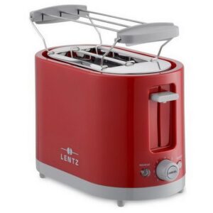 LENTZ 2-Scheiben Toaster Rot 74272 - Perfekter Toastgenuss für Zuhause