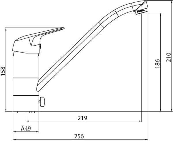 Spültischarmatur Küchenarmatur chrom für Vor- und Unterfenstermontage - Image 4