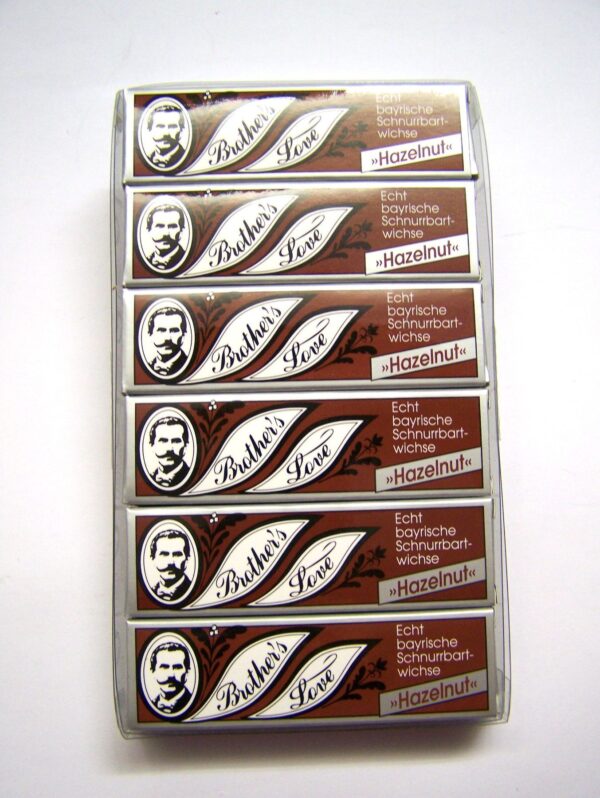 Bartwichse Brother's Love 6 x 10 ml - Bayrische Haselnuss Braun