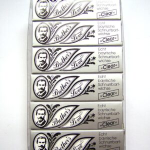 Bartwichse Brother's Love bayrisch klar 6 x 10 ml - Pflege für Bart und Schnurrbart