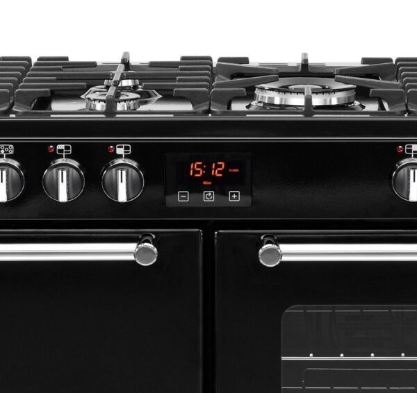 Belling Kensington 100 DFT Black Gas Elektro Standherd 100 cm Range Cooker - Image 1