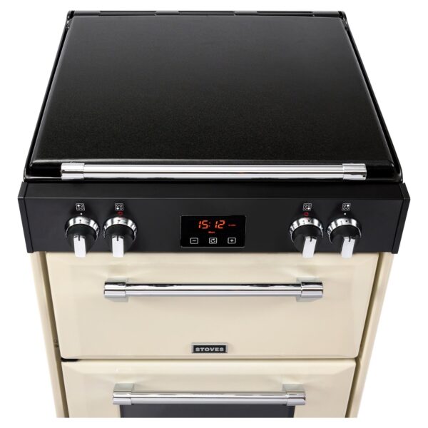 Richmond 600 EI Induktionsherd Creme/Chrom 60 cm - Elektrischer Standherd - Image 3