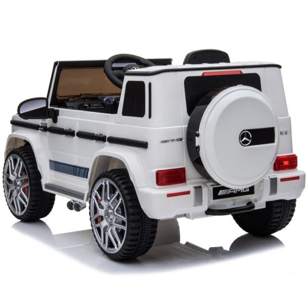 Mercedes-Benz G63 AMG V8 Biturbo Elektro Kinderauto Weiß für Kids - Image 2