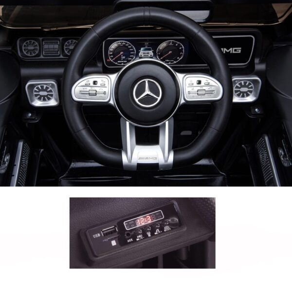 Mercedes-Benz G63 AMG V8 Biturbo Elektro Kinderauto Weiß für Kids - Image 4