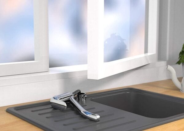 Spültischarmatur Küchenarmatur chrom für Vor- und Unterfenstermontage - Image 1