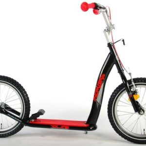 16 Zoll Kinderroller Kickroller Tretroller Schwarz für Jungen und Mädchen