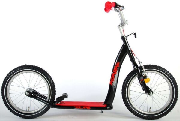 16 Zoll Kinderroller Kickroller Tretroller Schwarz für Jungen und Mädchen - Image 1