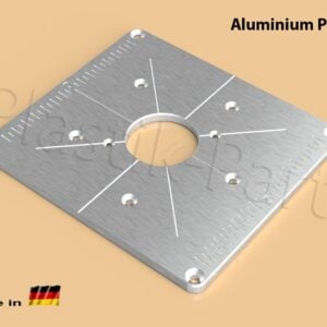 Alu Befestigungsplatte für Bosch GOF 1250 CE Frästisch - Einlegeplatte
