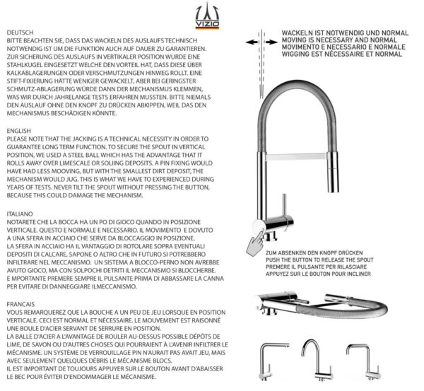 Küchenarmatur klappbar 6cm mit 2-Strahl Brause für Unterfenster-Vorfenster - Image 14