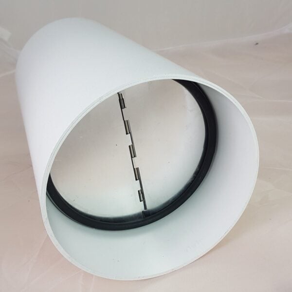 Energiespar Mauerkasten Ø150 mit 2 Rückstauklappen - Anthrazit - Image 3
