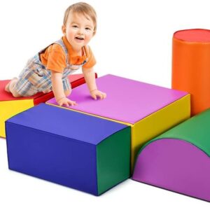 5-teiliges Set Schaumstoffbausteine für Babys & Kinder - Bunte Riesenbausteine