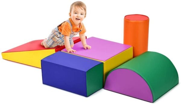 5-teiliges Set Schaumstoffbausteine für Babys & Kinder - Bunte Riesenbausteine