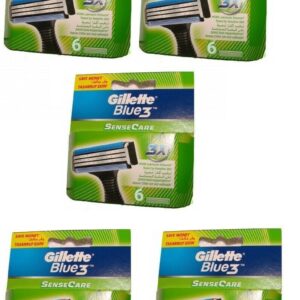 Gillette Blue3 SenseCare Rasierklingen 30 Stk - Ersatzklingen für Rasierer
