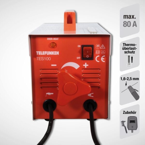 Telefunken TES100 Schweißgerät mit Schweißschild und Schlackehammer - Image 1