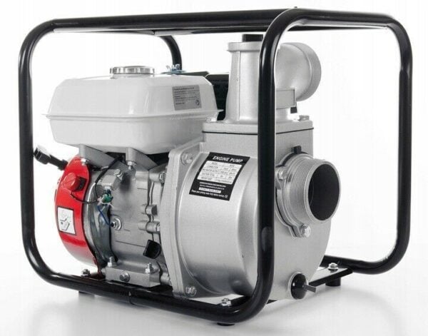 Benzin Wasserpumpe 6,5PS Gartenpumpe SET mit 3'' Motor und 2 Schläuchen - Image 3