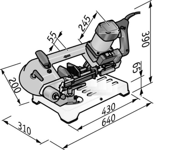 Flex SBG 4910 Metall-Bandsäge Set mit 4 Sägebändern und Spannbacken - Image 6