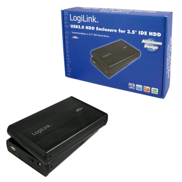 LogiLink 3,5" IDE Festplattengehäuse USB 2.0 für HDD/SSD - Neu OVP - Image 3