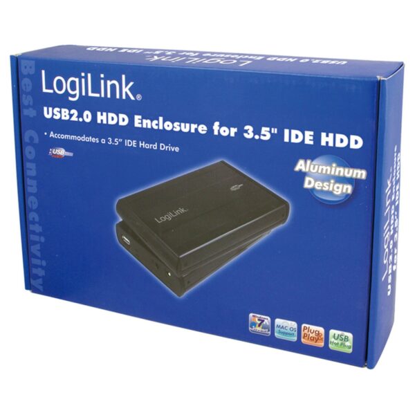 LogiLink 3,5" IDE Festplattengehäuse USB 2.0 für HDD/SSD - Neu OVP - Image 9