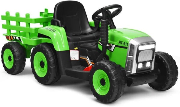 12V 3-Gang Kinder Traktor mit abnehmbarem Anhänger & 2,4G Fernbedienung - Image 13